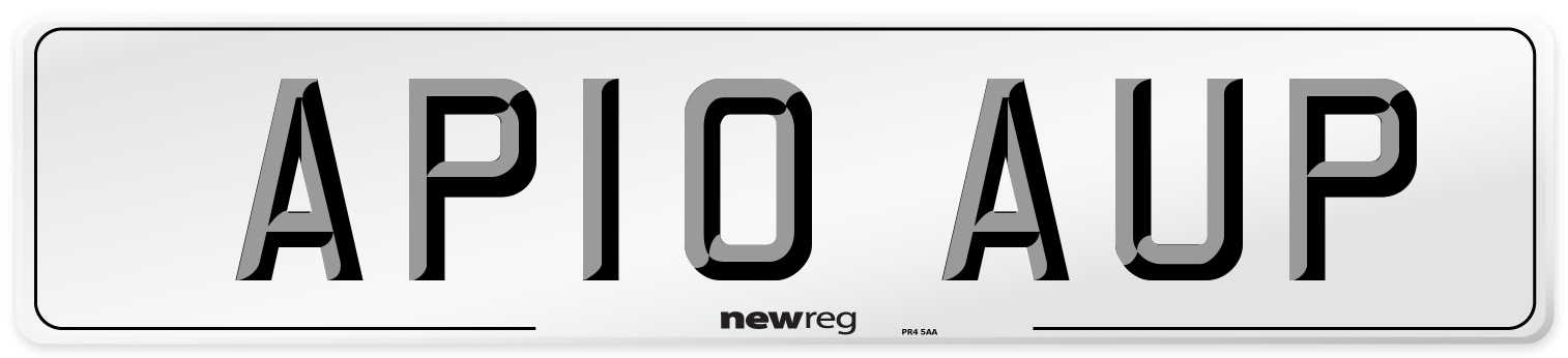 AP10 AUP Number Plate from New Reg